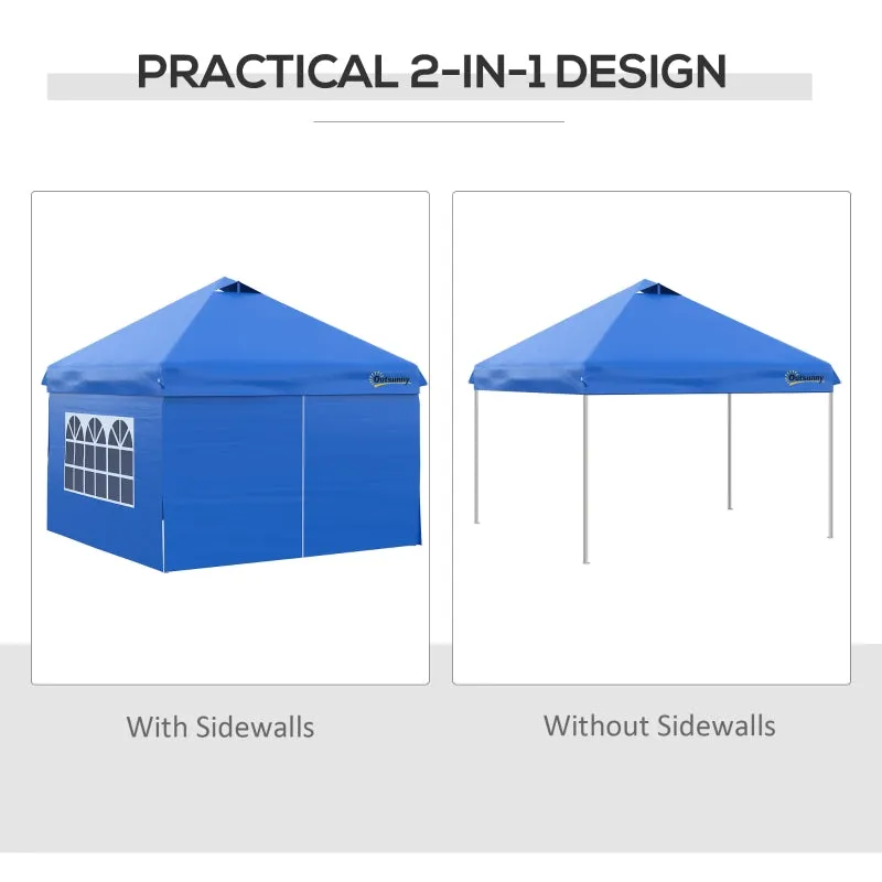 10' x 10' Pop Up Canopy Tent - Blue