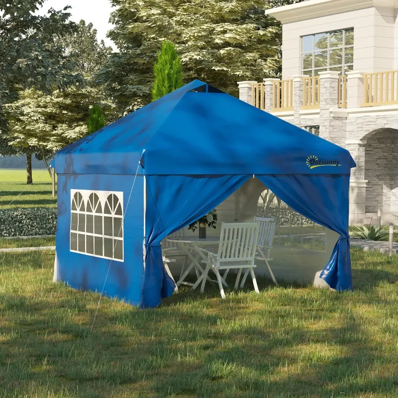 10' x 10' Pop Up Canopy Tent - Blue