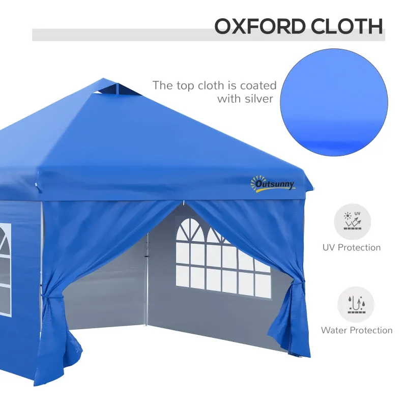 10' x 10' Pop Up Canopy Tent - Blue