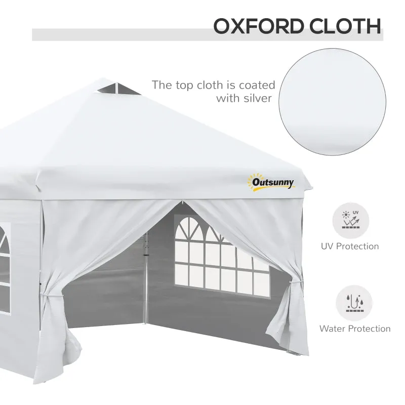 10' x 10' Pop Up Canopy Tent - White