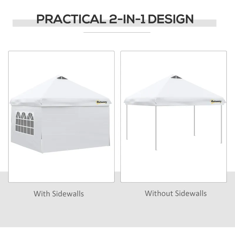 10' x 10' Pop Up Canopy Tent - White