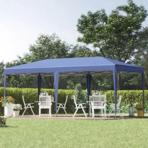 10' x 19' Outdoor Pop Up Party Tent - Blue