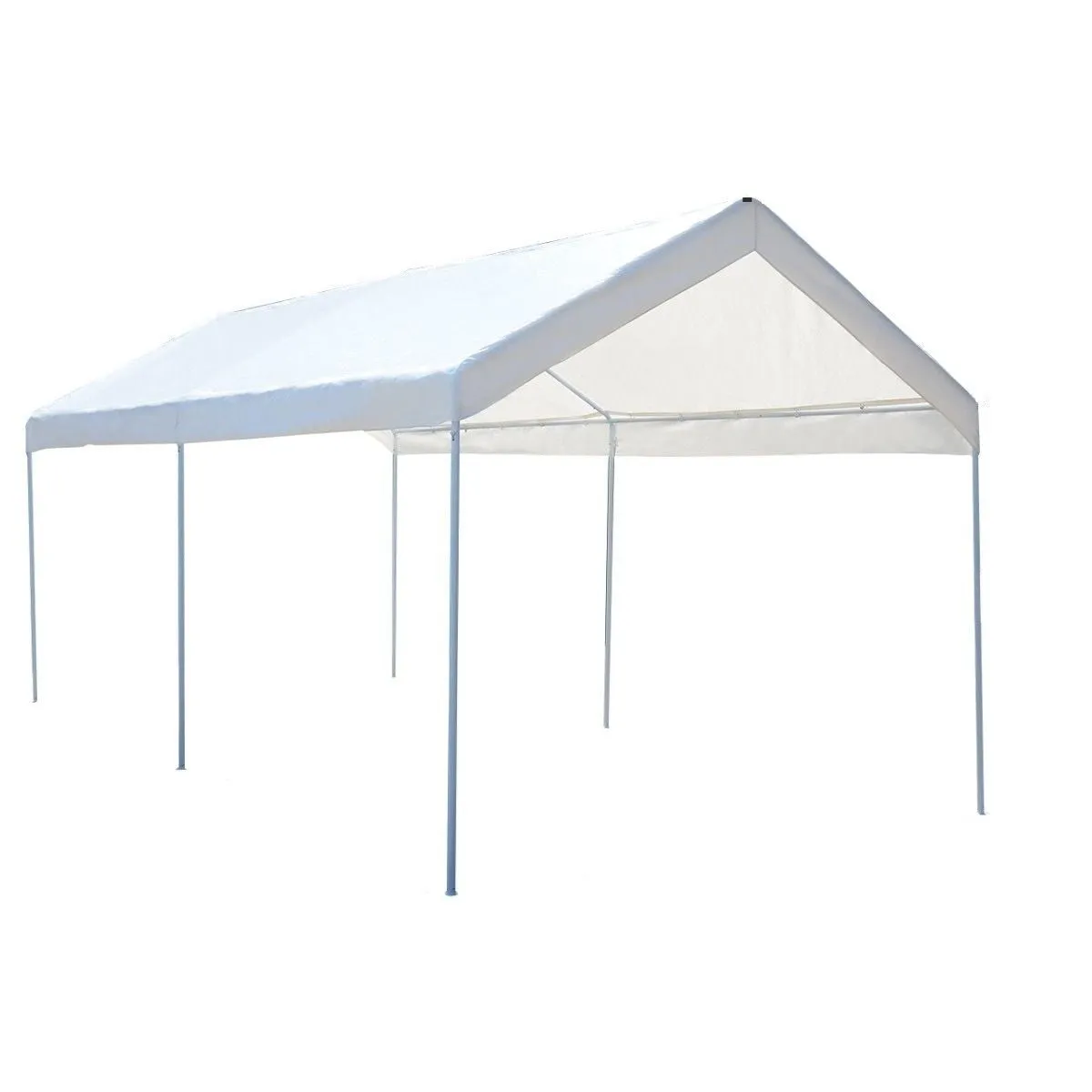 10x20 ft. Steel Frame Portable Car Canopy Tent - White