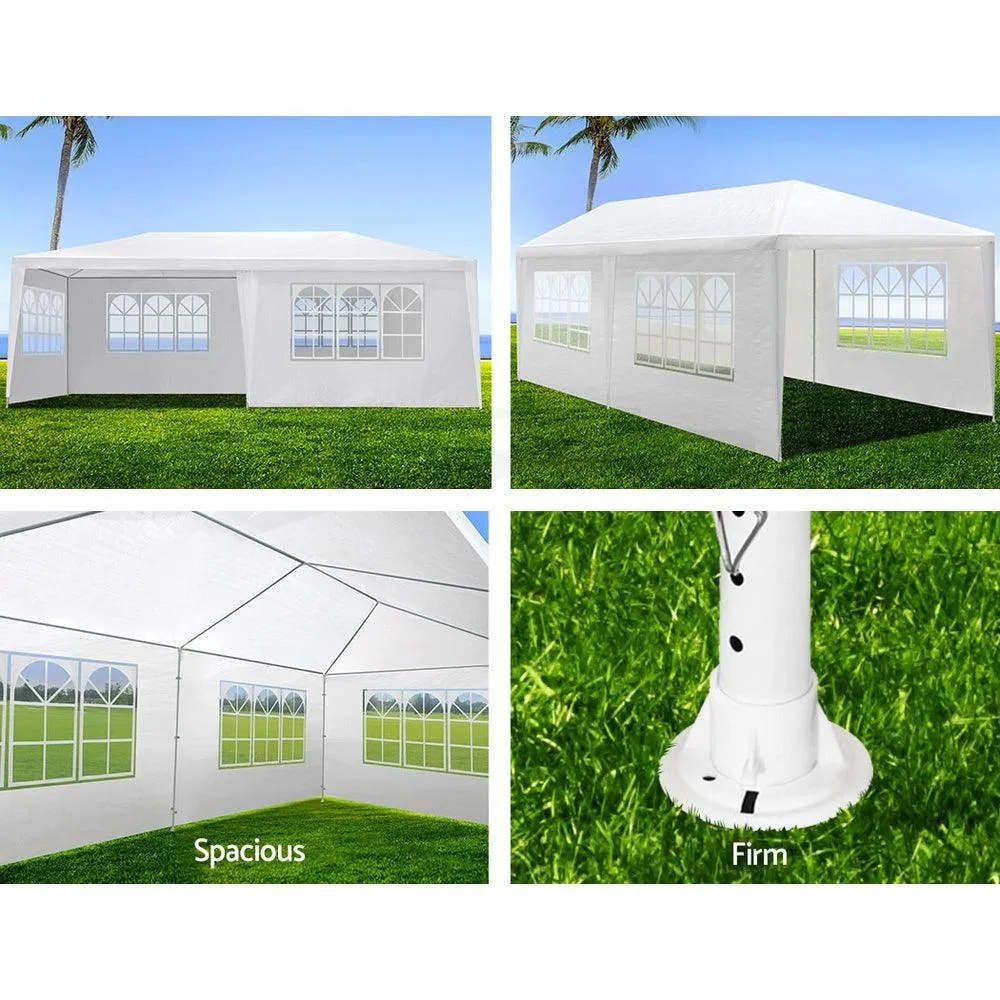 10x20' Wedding Party Canopy Tent Outdoor Gazebo with 6 Removable  Sidewalls