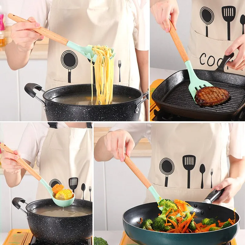 12 Piece Silicone Utensil Set