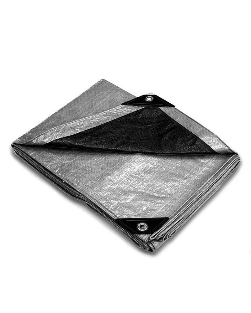 12' x 25' Heavy Duty Silver/Black Poly Tarps (10 mil)