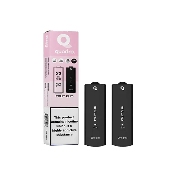 20mg Quadro 2.4k Replacement Pods - 2ml