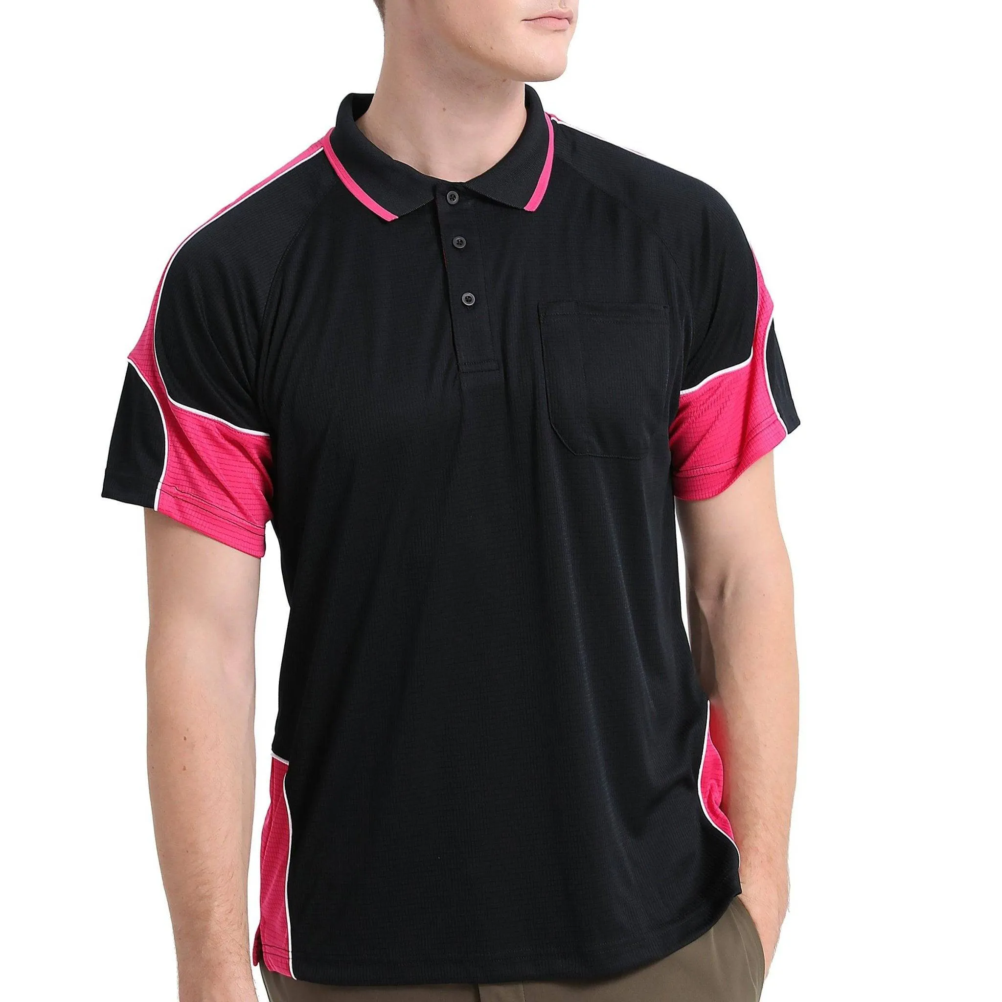 Big Bee PANEL Mens Polo Shirts, Short Sleeve