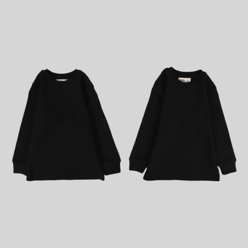 Black Long-Sleeved Thermal Top Pack