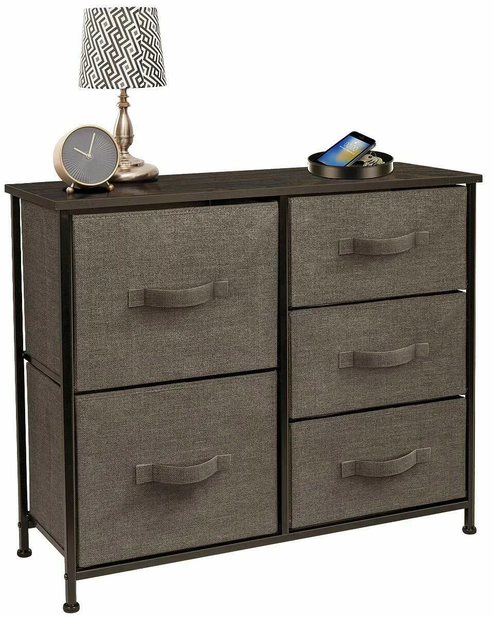 BlushBees® Dresser with 5 Drawers - Furniture Storage Tower Unit for Bedroom