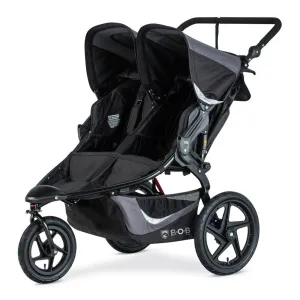 B.O.B Gear Revolution Flex 3.0 Duallie Double Jogging Stroller - Graphite Black (79210) (Open Box)