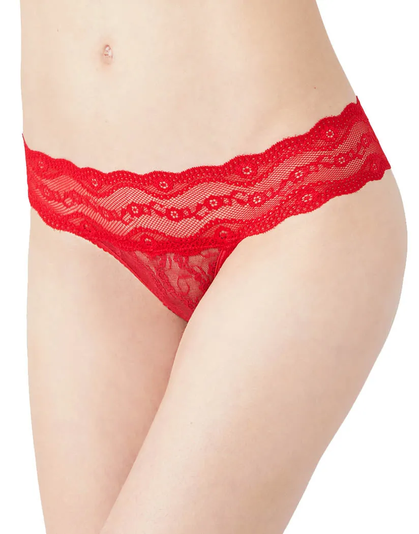 b.tempt'd by Wacoal Lace Kiss Bikini Crimson Red 978182