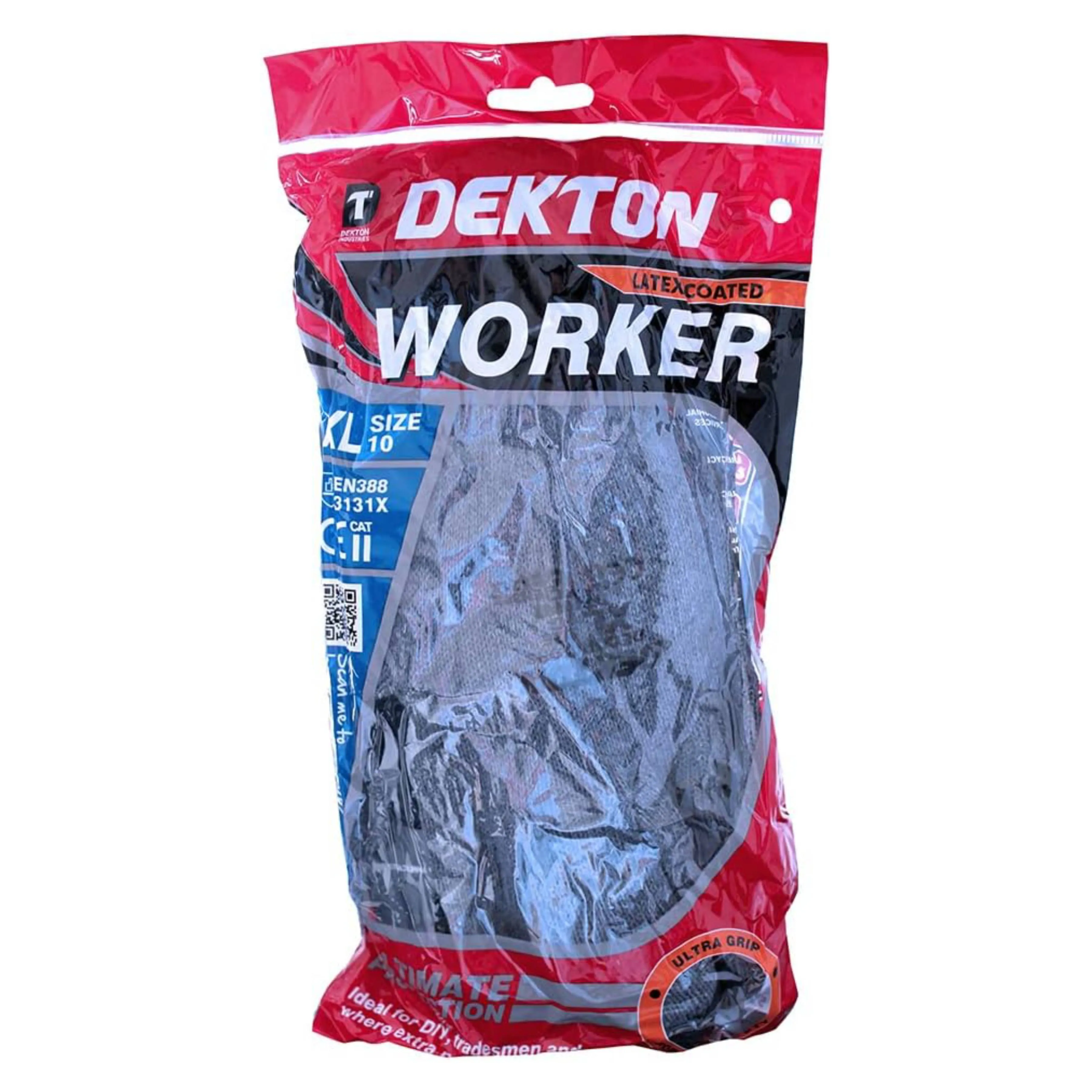 DEKTON Size 10/XL Worker Latex Coated Working Gloves