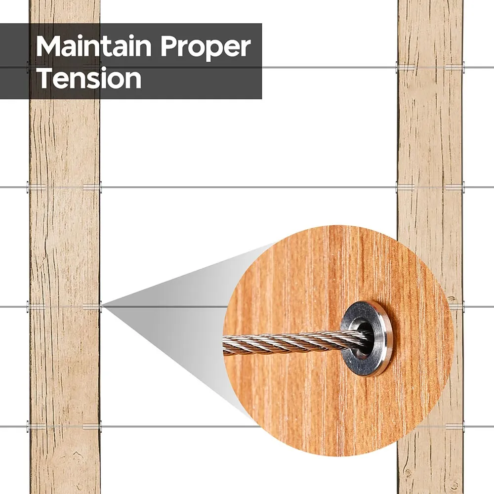 DIY Cable Railing Hardware Protector Sleeves D1/8"-3/16"