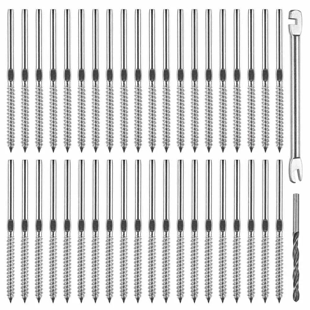 DIY Cable Railing Hardware Swage Lag Screws D1/8"-3/16"