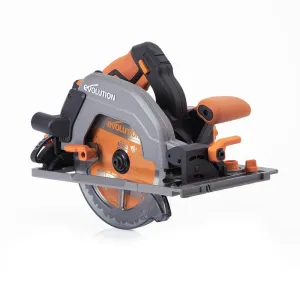 Evolution Cordless R185CCSX-Li 185mm Track Compatible Circular Saw Brushless 18v Li-Ion EXT Inc Multi-Material Blade