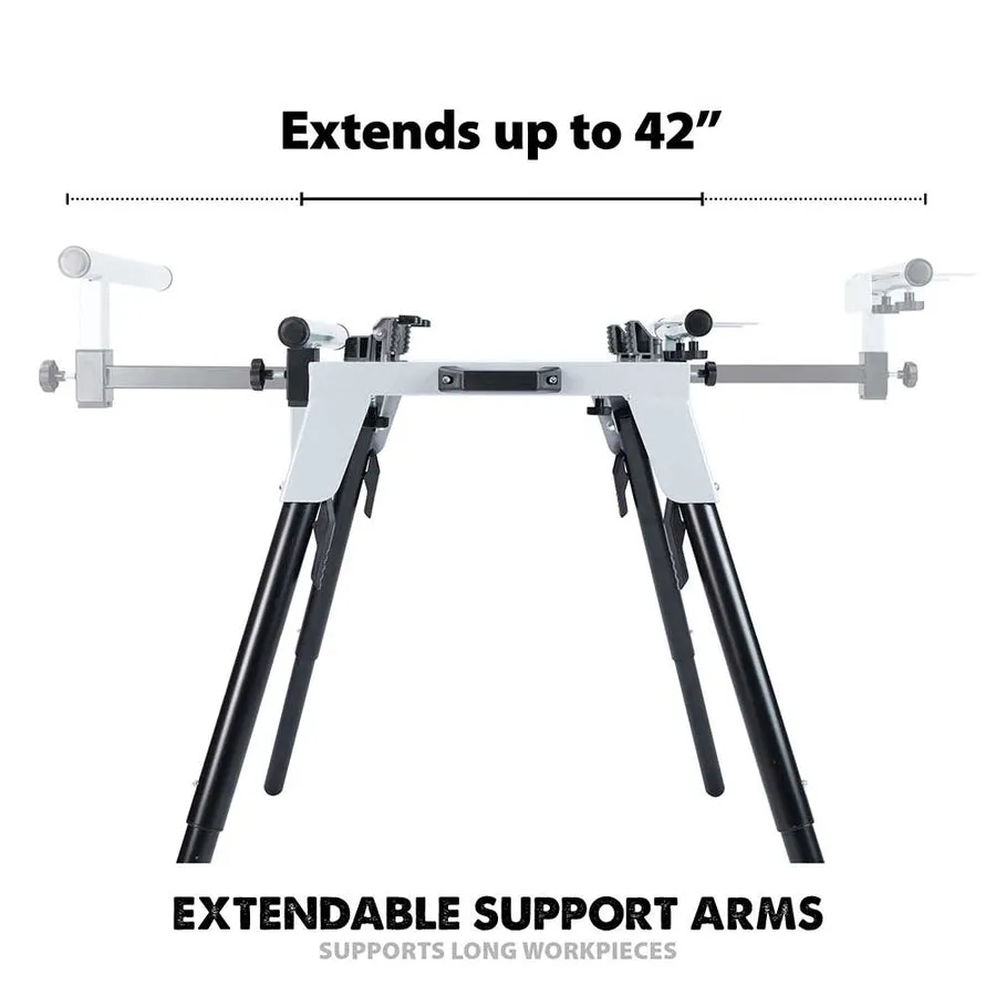 Evolution Universal Chop Saw Stand With Telescopic Arms And Folding Legs