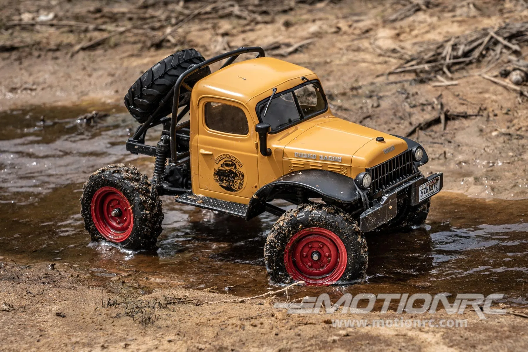 FMS FCX24 Power Wagon Yellow 1/24 Scale 4WD Crawler - RTR