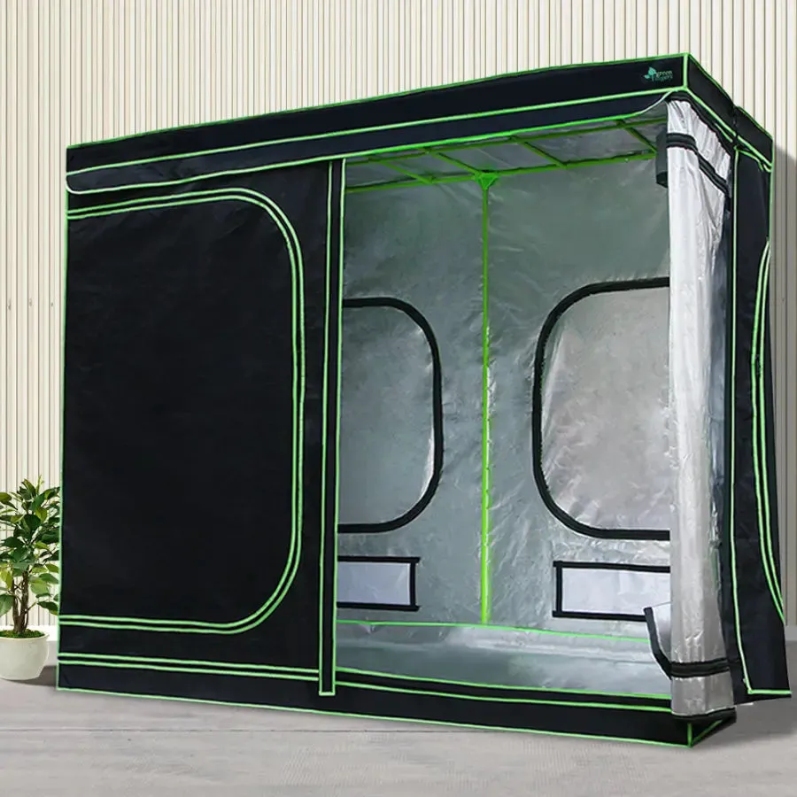 Green Fingers Grow Tent 2000W LED Grow Light 280X140X200cm Mylar 6" Ventilation