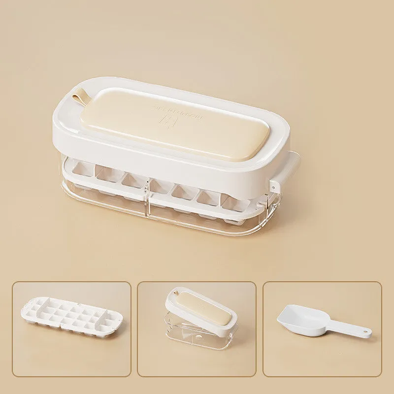 Ice Box Ice Cube Tray Grid High Capacity Food Grade Kitchen Gadgets