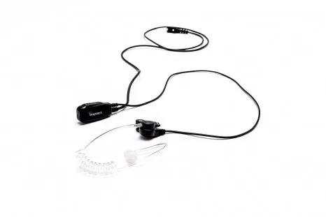 Impact Silver Series 1-Wire Surveillance Kit for Two-Way Radio with Acoustic Tube VY1A-S1W-AT3