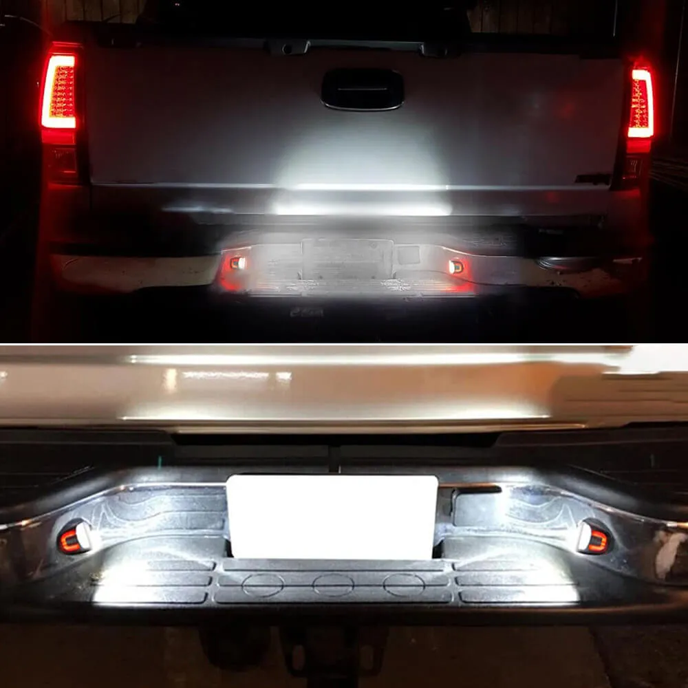 LED License Plate Lights Tag Light Lamp Assembly for Chevy Silverado Suburban Avalanche Tahoe, GMC Sierra Yukon, Cadillac Escalade