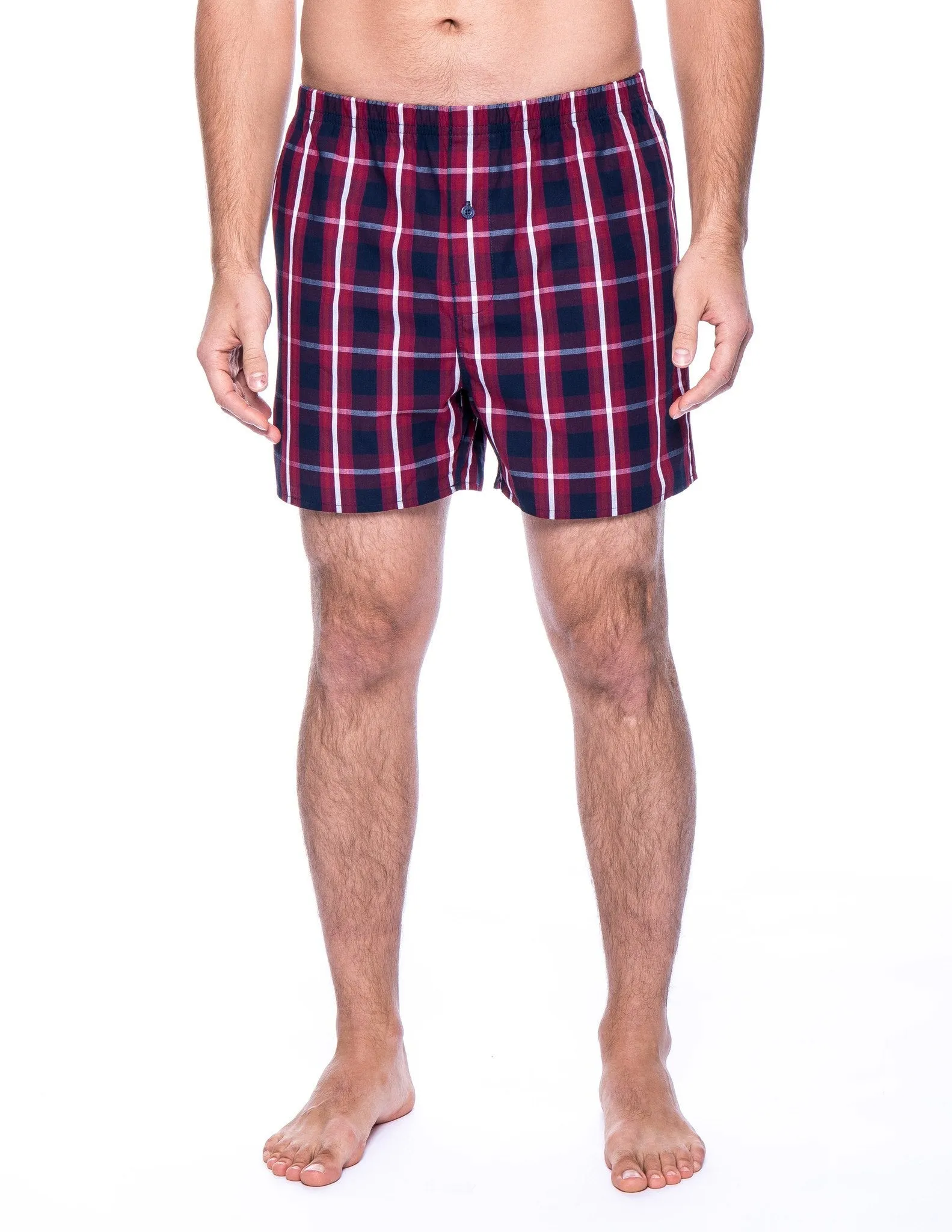 Men's Woven Cotton Boxers - 2 Pack