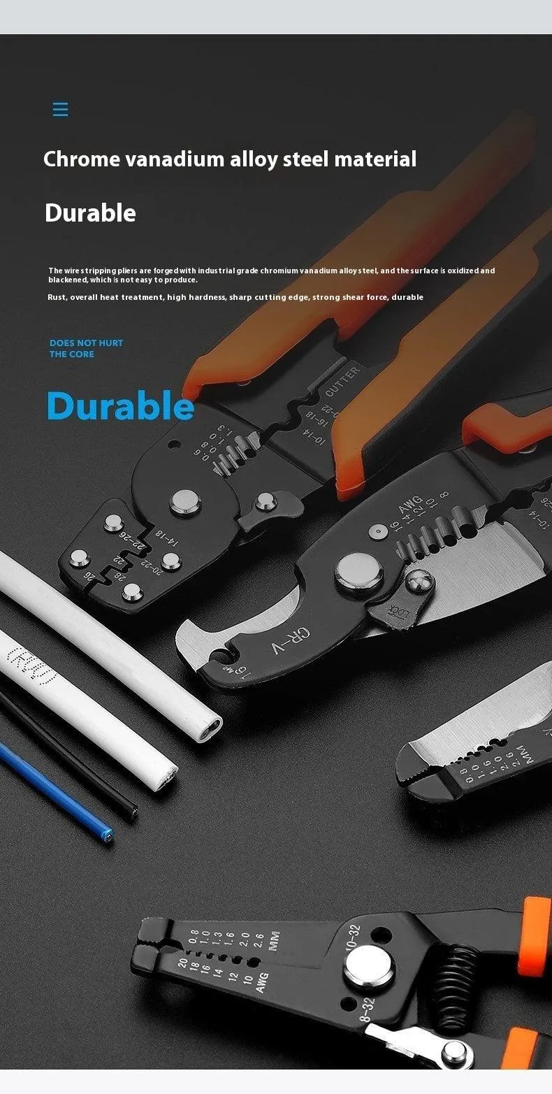 Multifunctional Electrician Wire Tool kit  Stripping Pliers