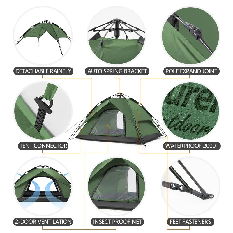 Naturehike One-Touch 3-4 Person Tent