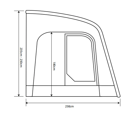 Outdoor Revolution Sportlite Air 400 Caravan Awning