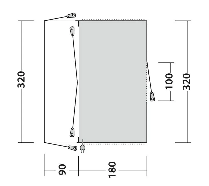 Outwell San Diego Drive Away Awning