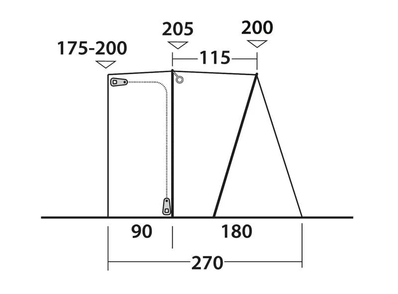 Outwell San Diego Drive Away Awning