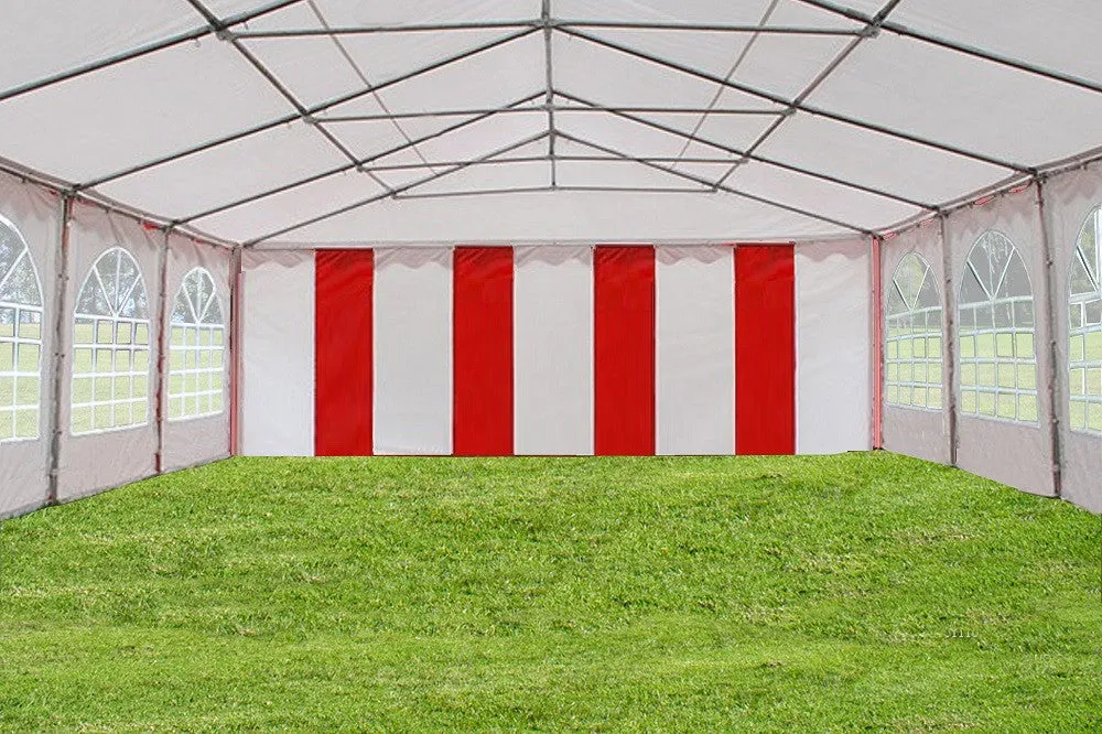 PE Party Tent 40'x20' - Blue, Green, Grey, Red