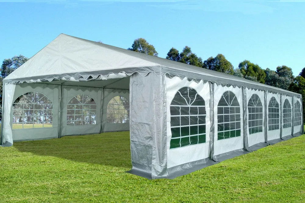 PE Party Tent 40'x20' - Blue, Green, Grey, Red