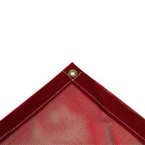 Vinyl Mesh Tarp - Red