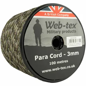 Web-Tex Paracord Reel - 100m MTP Camo