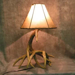 Whitetail Deer 2 Faux Antler Lamp