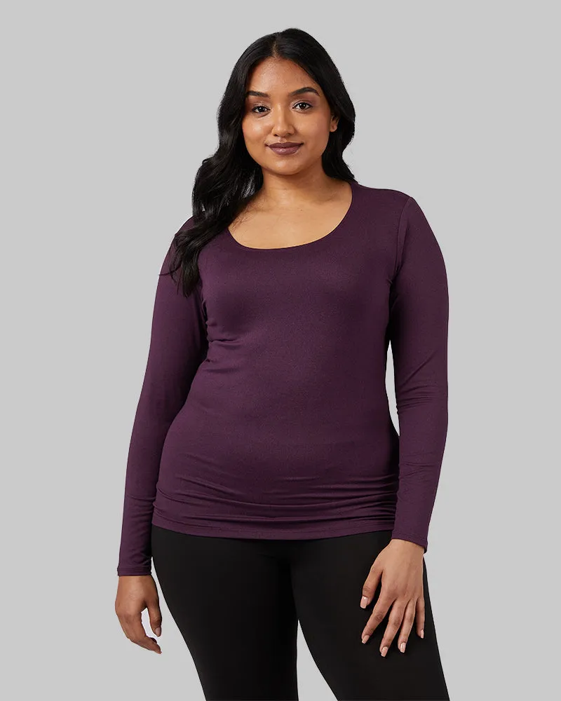 WOMEN'S LIGHTWEIGHT BASELAYER SCOOP TOP