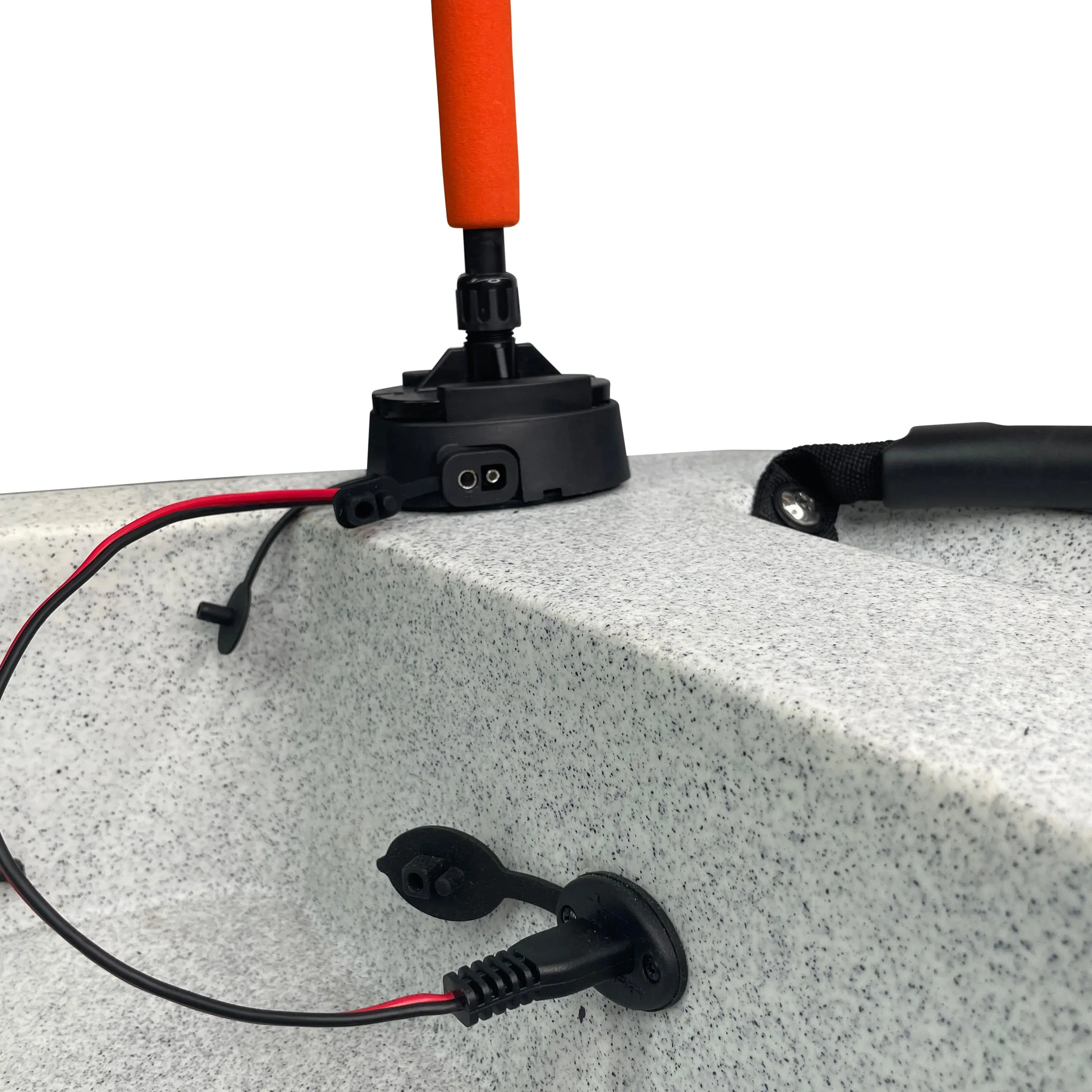 YP-LR360-PRO Lightning Rod - NEW & IMPROVED Threaded Power Connectors - Extendable Powered 360 Degree Safety Light, Flag, and Optional Accessory Mount